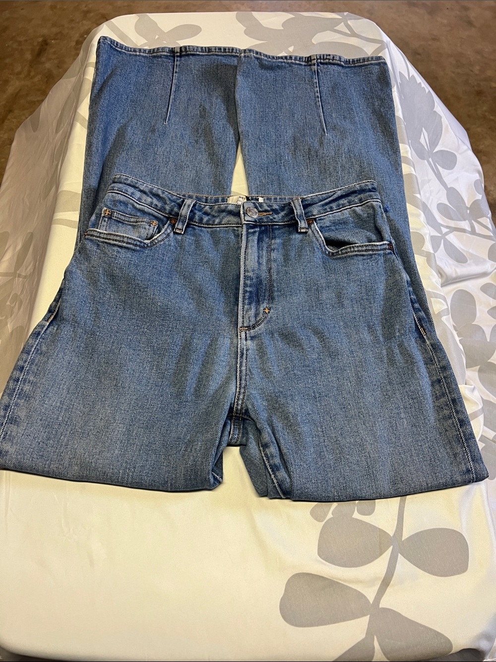 Neuw Wide-Leg High-Rise Blue Denim Jeans